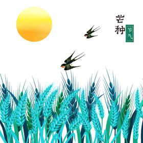 芒种芒种海报二十四节气