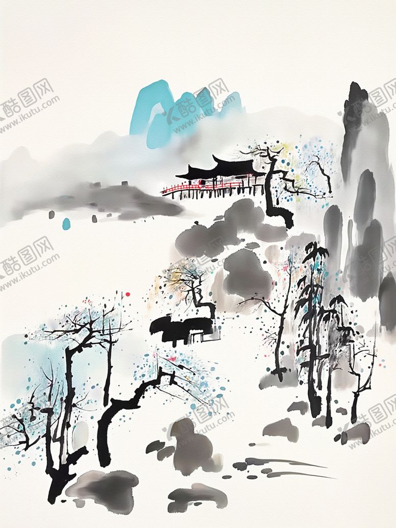 编号：29828602200404459351【酷图网】源文件下载-意境山水画