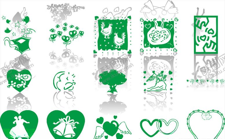 编号：40450109220510191190【酷图网】源文件下载-爱情元素黑白爱情爱情图案