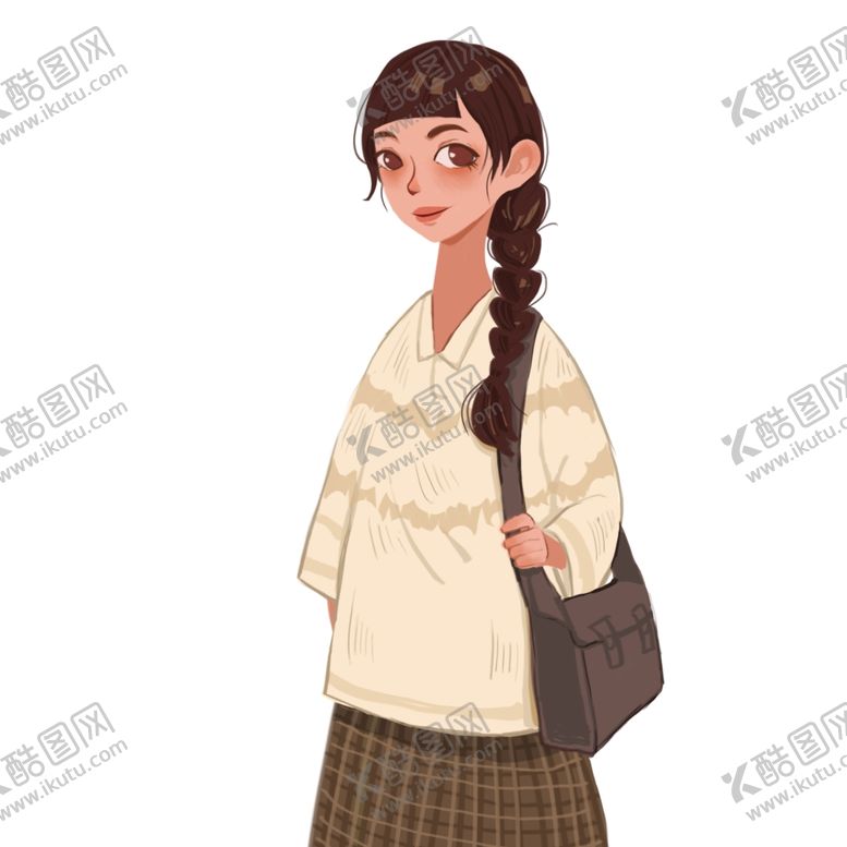 编号：21910809291450504630【酷图网】源文件下载-卡通美女