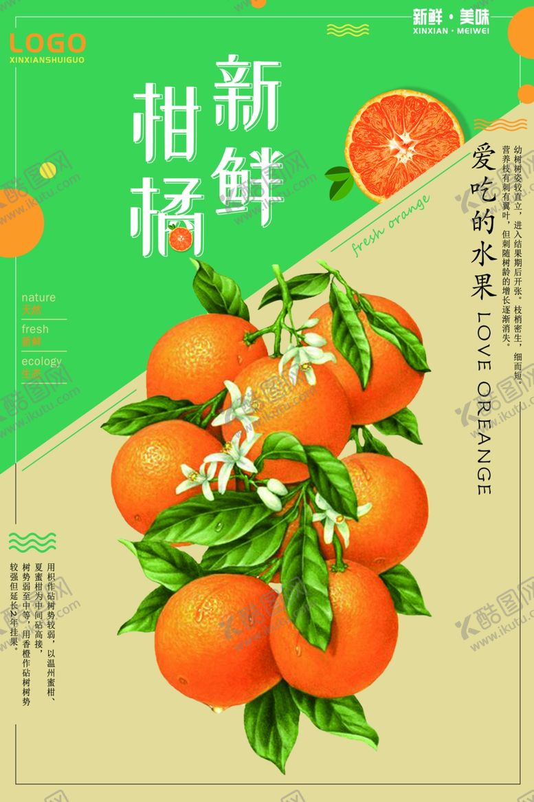 编号：83119209141354018126【酷图网】源文件下载-新鲜柑橘