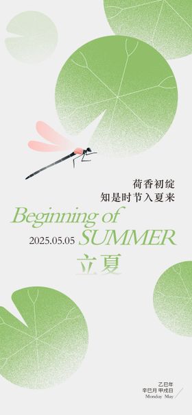 二十四节气立夏海报