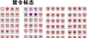 禁令标志大全