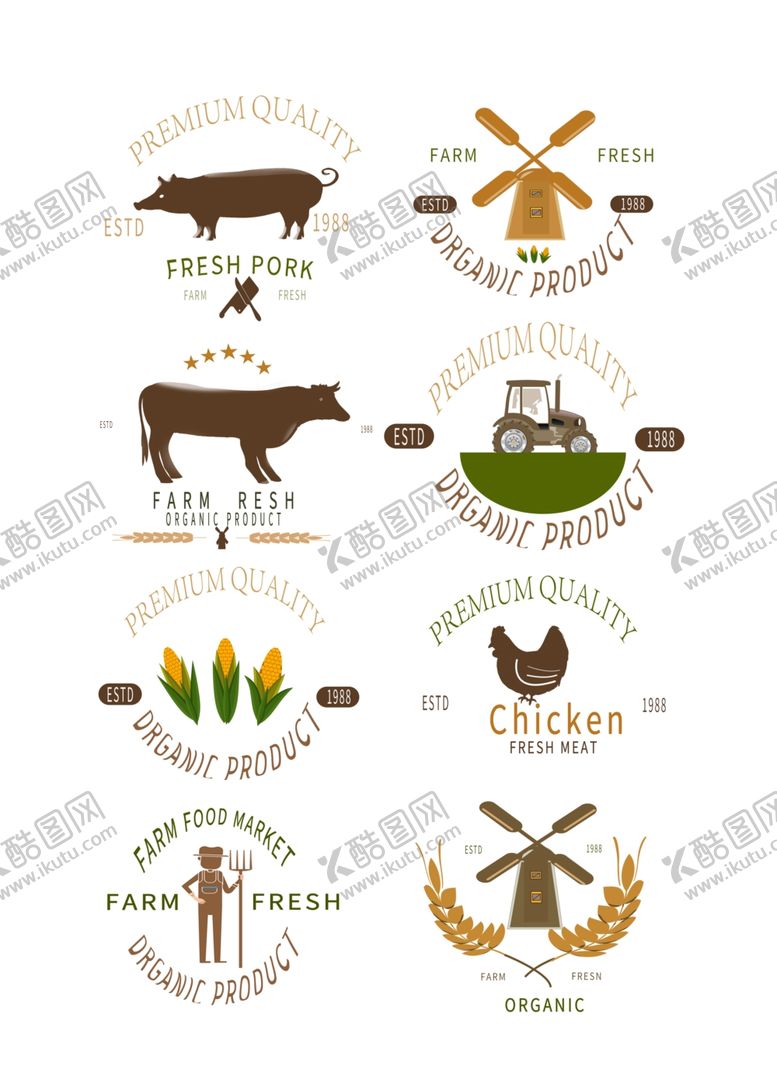 编号：88836909221137387261【酷图网】源文件下载-农场标志logo