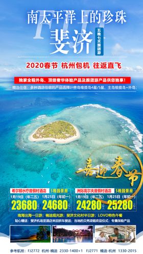 斐济旅游海报