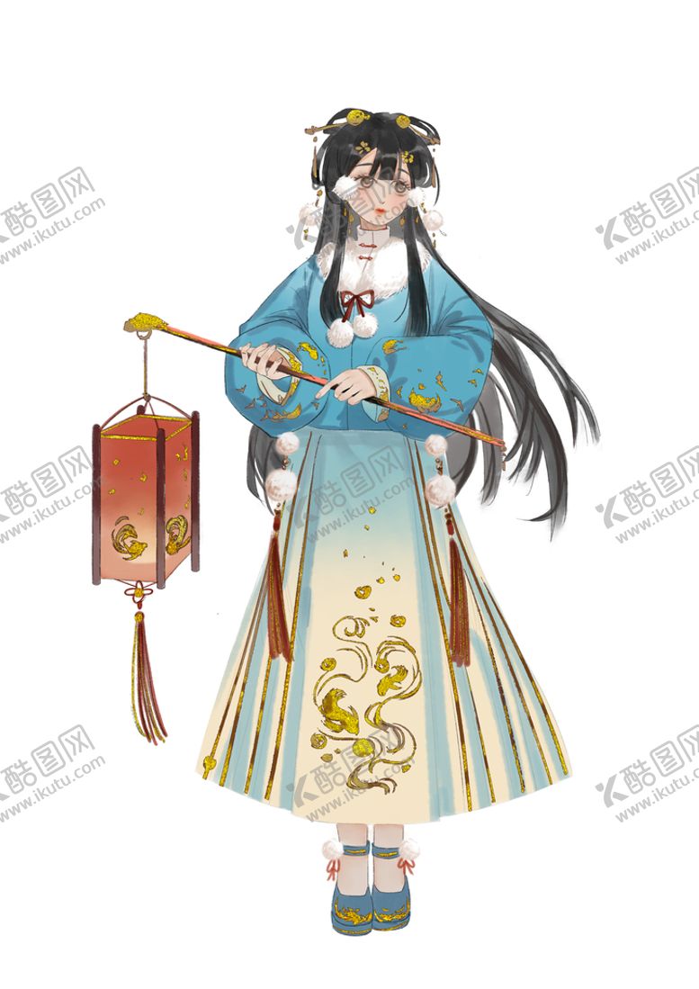 编号：43246510202003021318【酷图网】源文件下载-古装少女