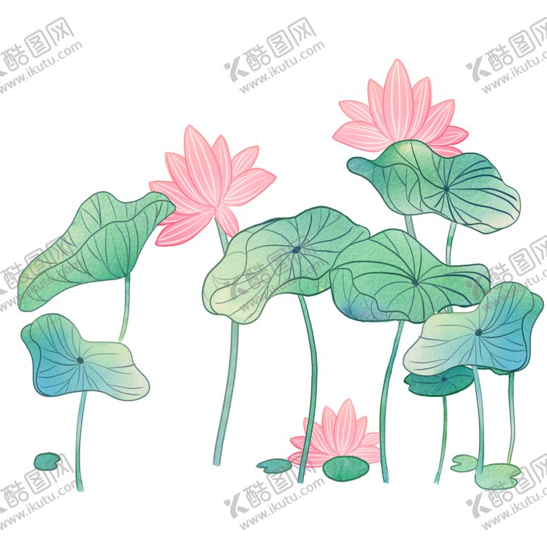 编号：47698004170931153454【酷图网】源文件下载-荷花元素