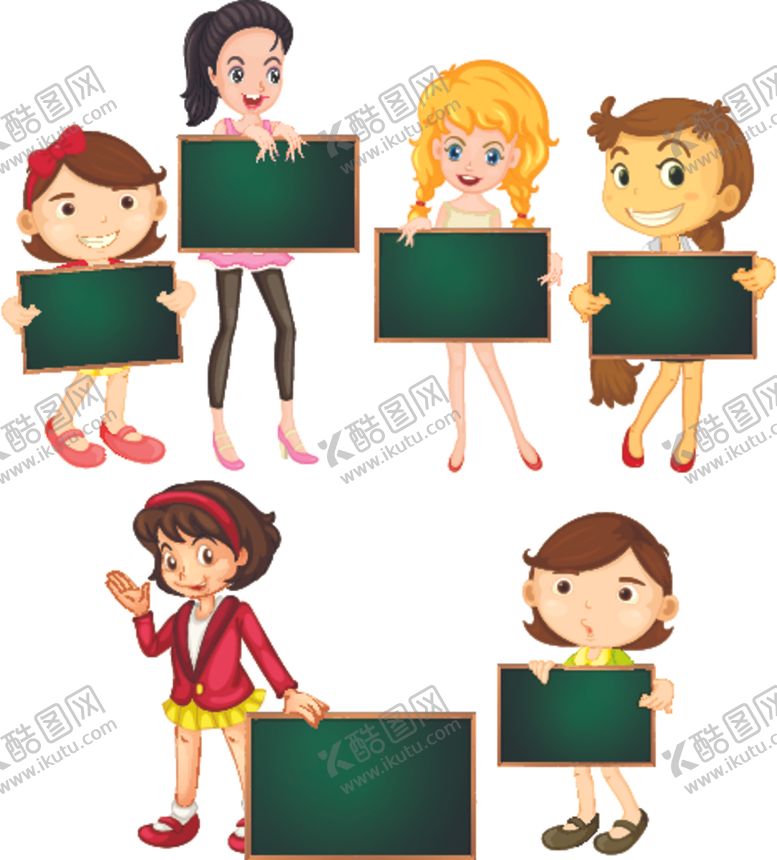 编号：81054409301931265444【酷图网】源文件下载-卡通儿童和空白框