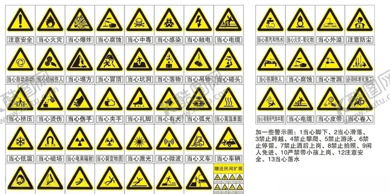 编号：85929206301009215080【酷图网】源文件下载-安全警示牌