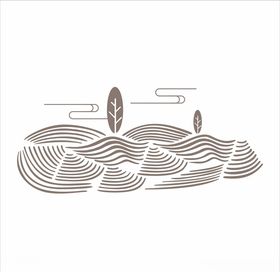 茶园矢量图