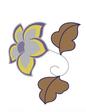 敦煌风格绘画植物花朵