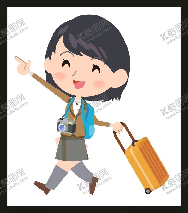 编号：76260202071442327086【酷图网】源文件下载-旅游旅行女孩
