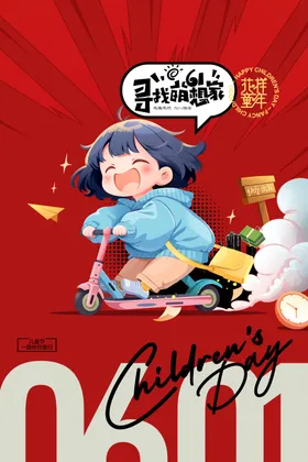 儿童节素材61活动海报61插图61