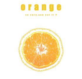 orange海报设计