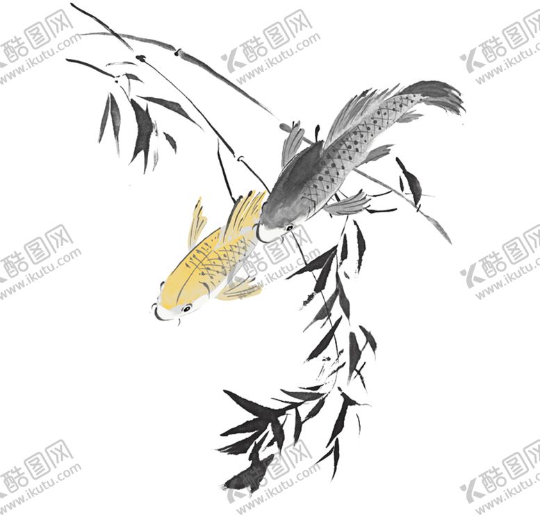 编号：98601205011849029800【酷图网】源文件下载-锦鲤卡通鱼手绘鱼年年有余