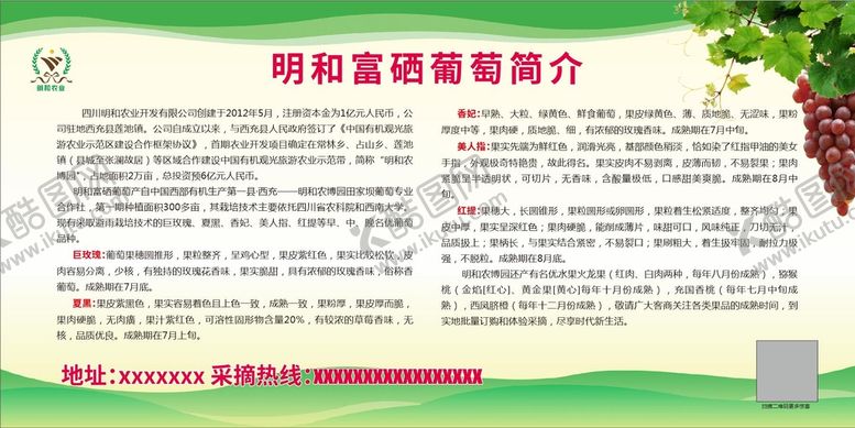 编号：22614502101614161016【酷图网】源文件下载-葡萄展板