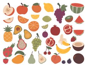 卡通水果图案