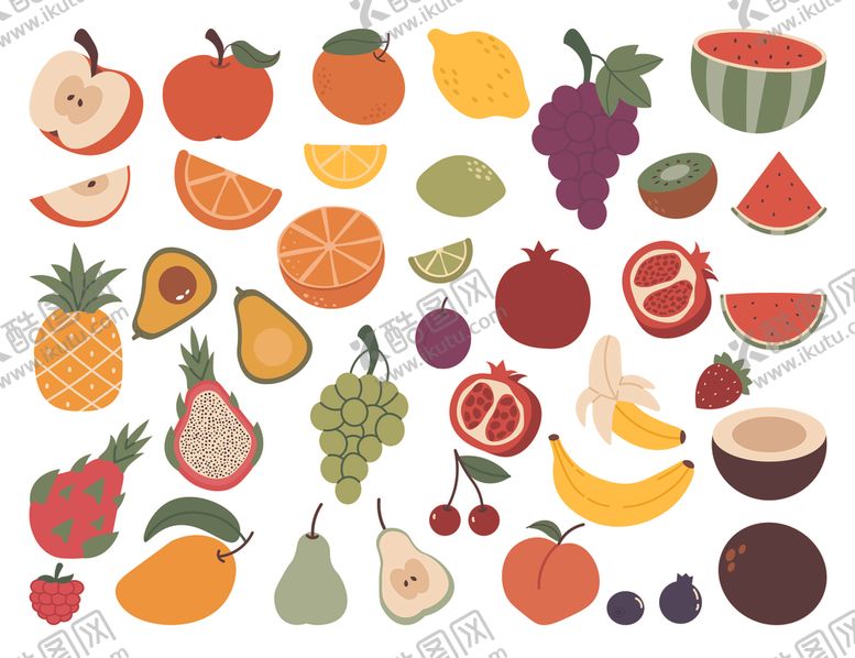 编号：52046104081410028655【酷图网】源文件下载-卡通水果图案
