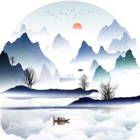 中国山水装饰画
