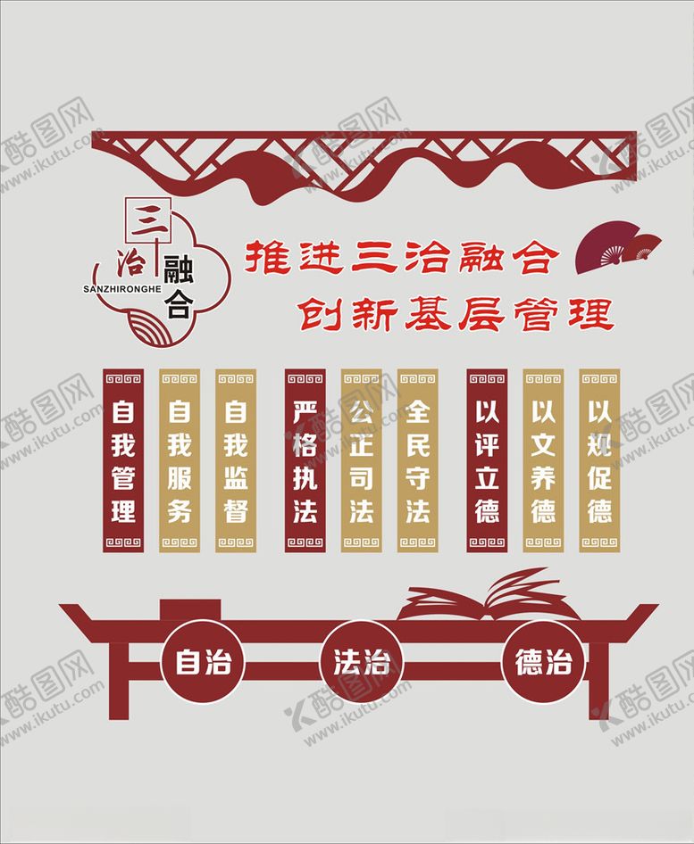 编号：59106007021654312104【酷图网】源文件下载-三治融合
