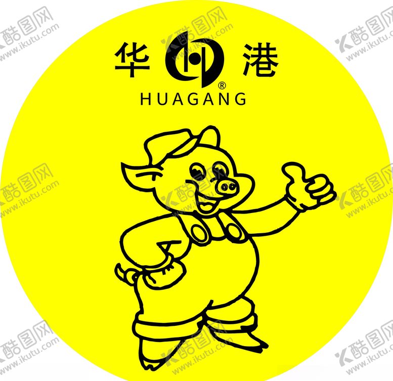 编号：36275004301236386181【酷图网】源文件下载-华港猪饲料不干胶
