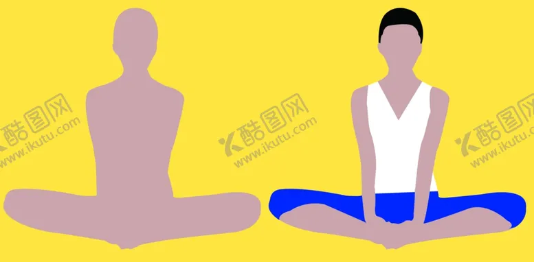 编号：70769509201618533281【酷图网】源文件下载-瑜伽蝴蝶式