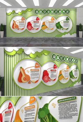 食品安全文化墙设计展示