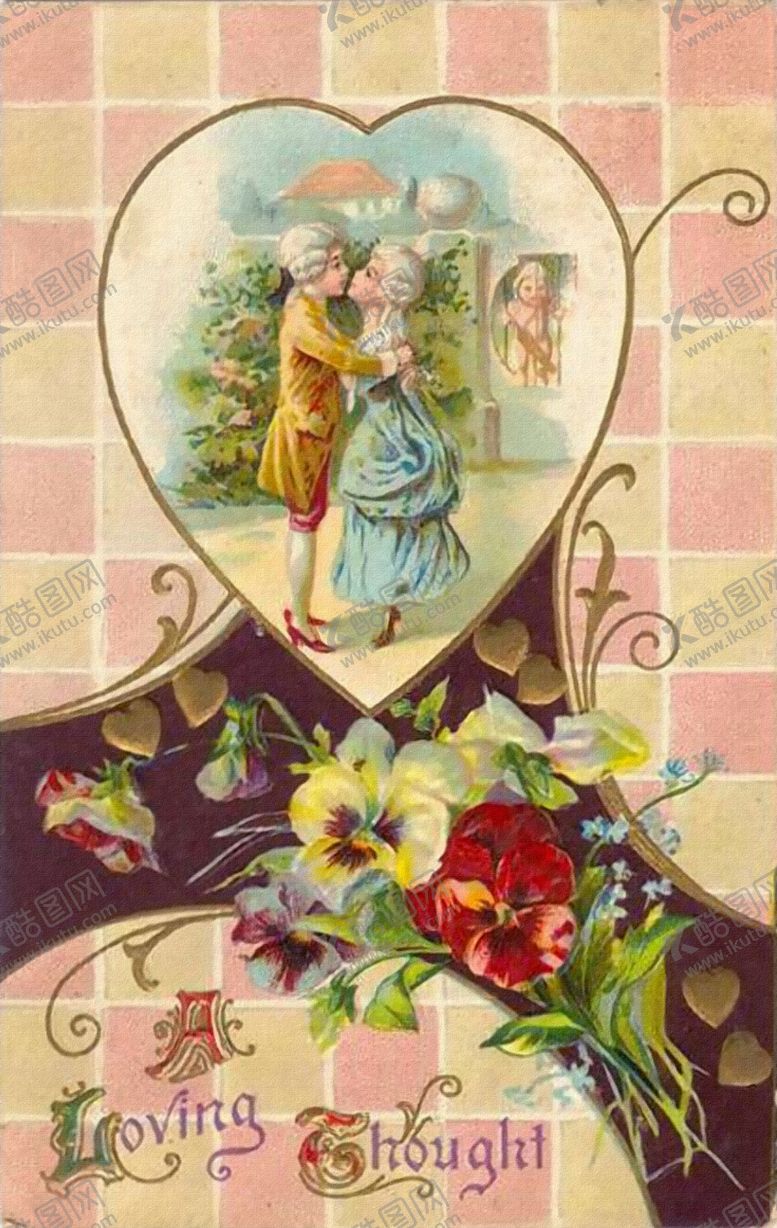 编号：29321509251812237604【酷图网】源文件下载-复古人物生活油画