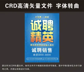 招聘海报展板宣传校园置业顾问