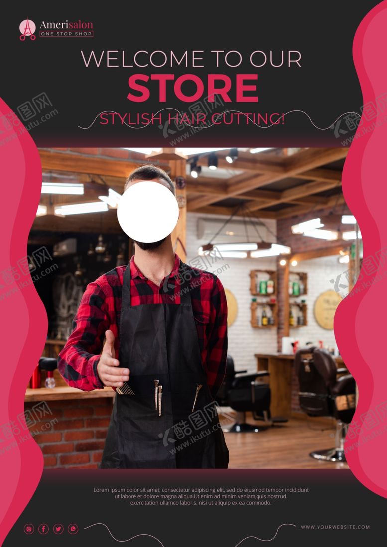 编号：93555909270616069512【酷图网】源文件下载-理发海报