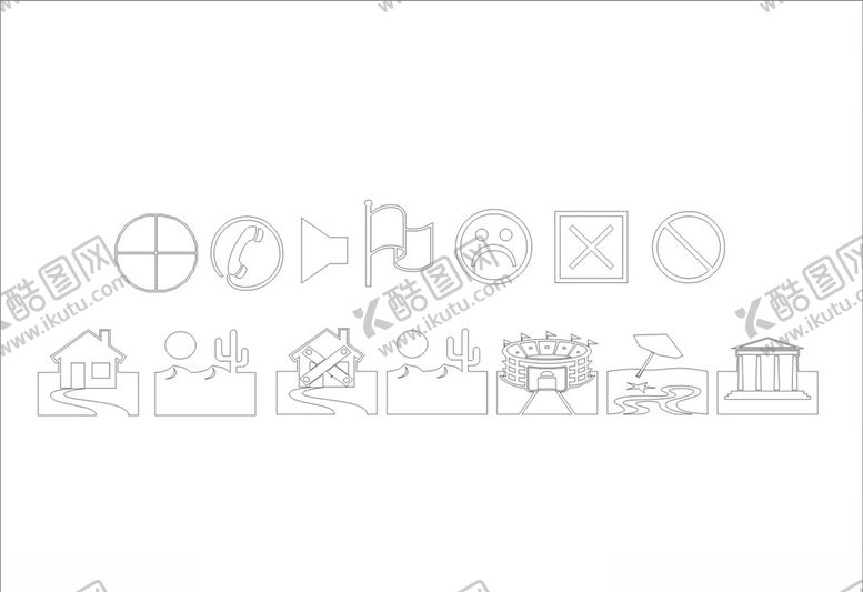 编号：84222709221445544126【酷图网】源文件下载-简笔线条图