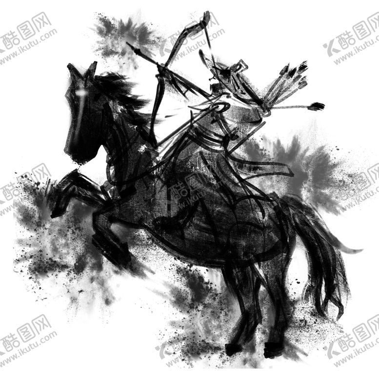 编号：57328209112254044353【酷图网】源文件下载-水墨武侠人物