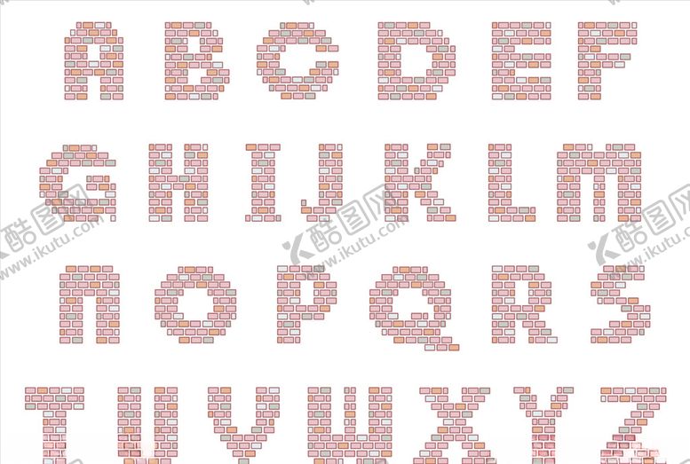 编号：92825010111855262192【酷图网】源文件下载-卡通字母