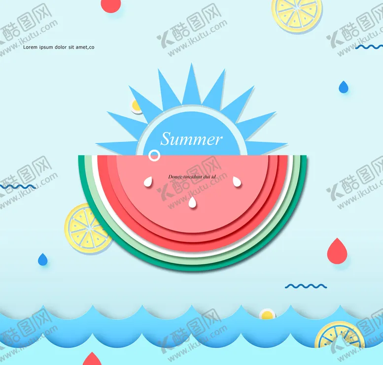 编号：78924710181124573430【酷图网】源文件下载-夏天背景