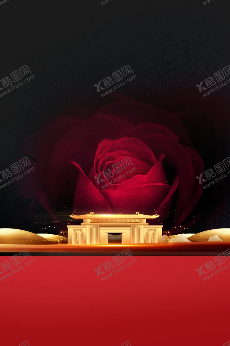 编号：60887806272245056828【酷图网】源文件下载-地产红黑背景