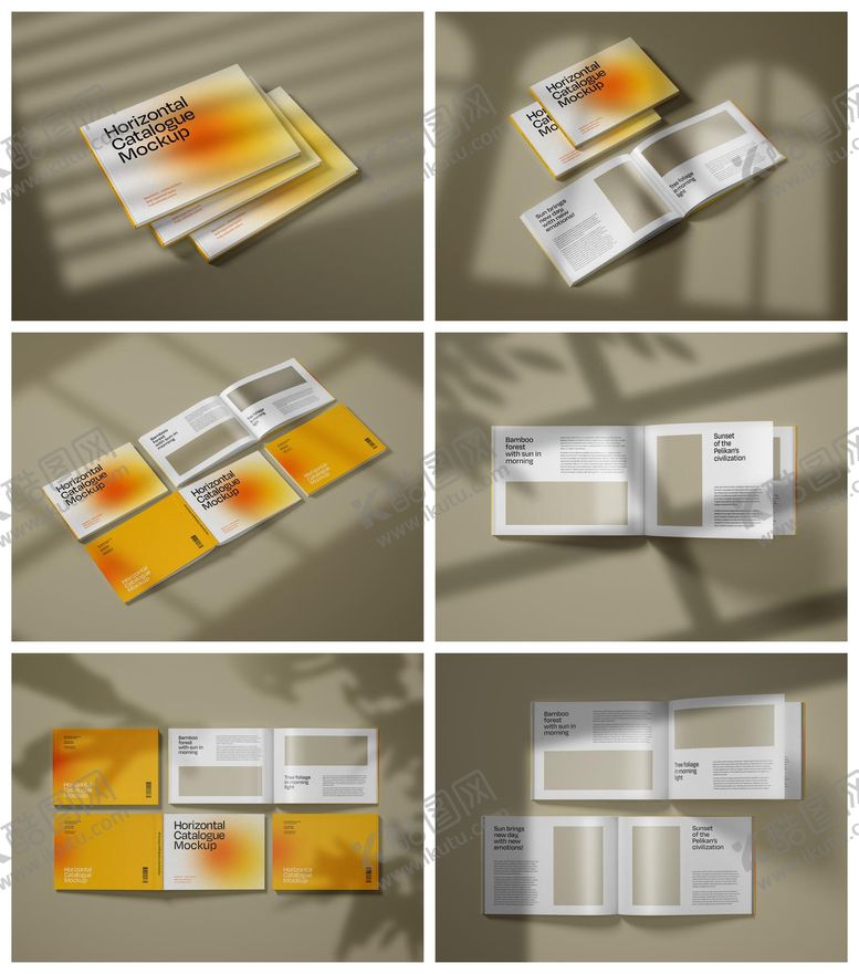 编号：20789111240159072808【酷图网】源文件下载-册子折页宣传册样机