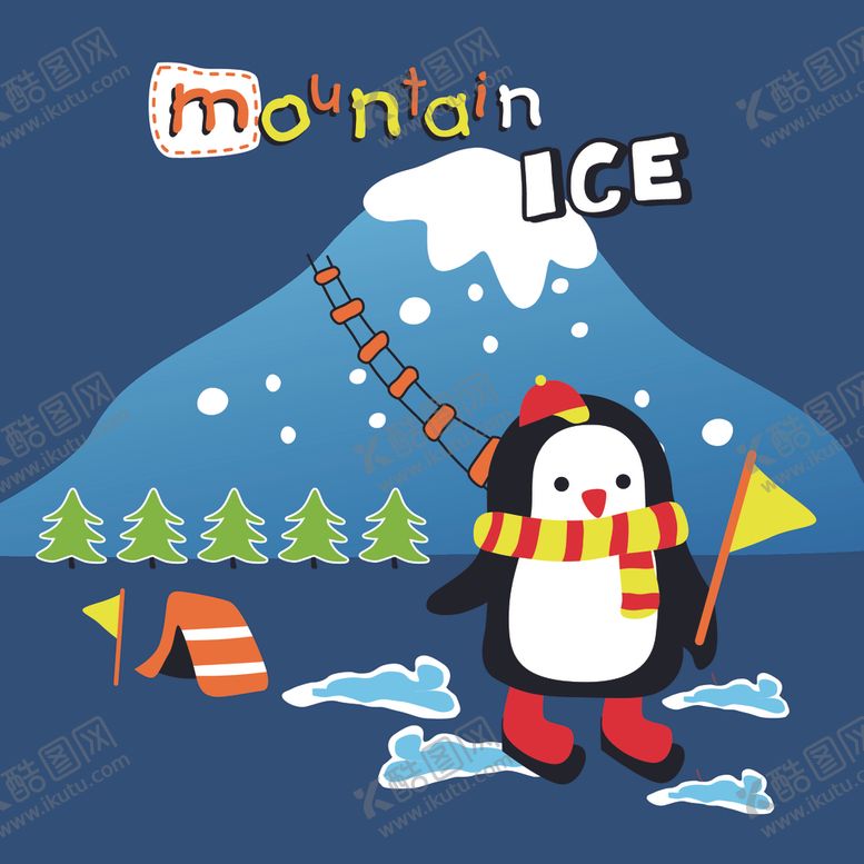 编号：47657807071043464472【酷图网】源文件下载-雪地企鹅