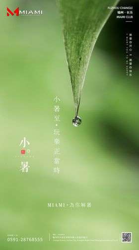 小暑海报设计模板