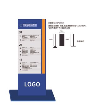 可移动导视牌