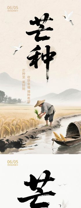 芒种节气移动端海报