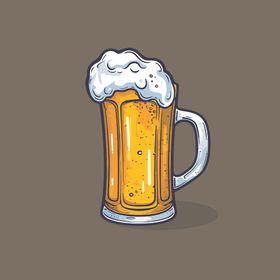 啤酒饮料卡通绘画儿童插画