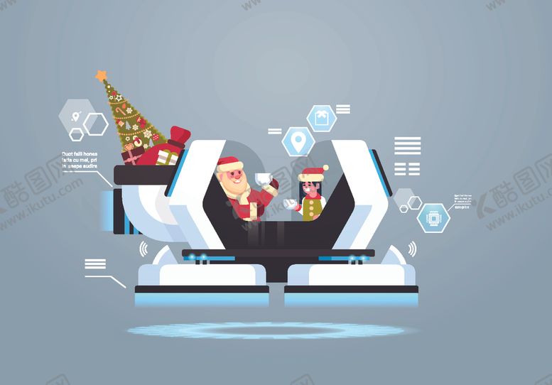 编号：31107610100220357116【酷图网】源文件下载-冬季圣诞节插画