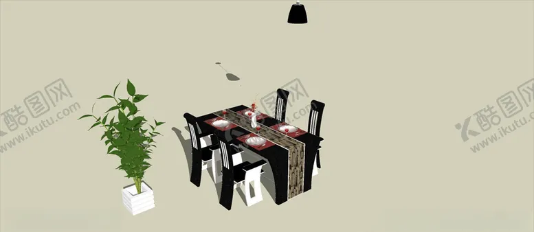 编号：46137006242143311787【酷图网】源文件下载-餐桌模型