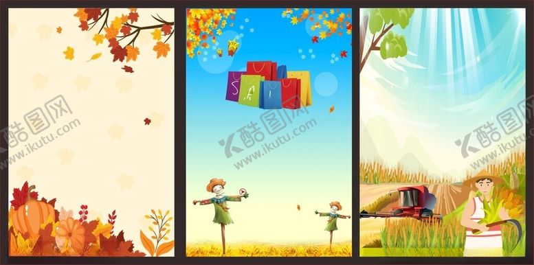 编号：15131910022128053852【酷图网】源文件下载-秋天背景耕耘收获金秋