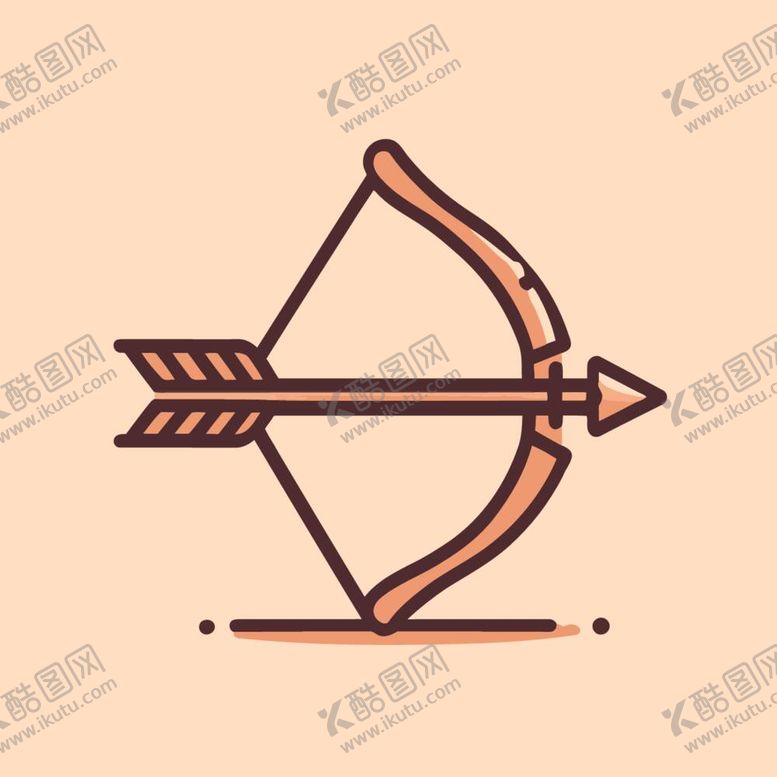编号：94768912050333248244【酷图网】源文件下载-弓箭图标设计