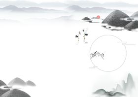 古风水墨封面
