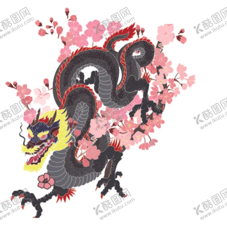 编号：86723005020126001687【酷图网】源文件下载-龙形象设计图案