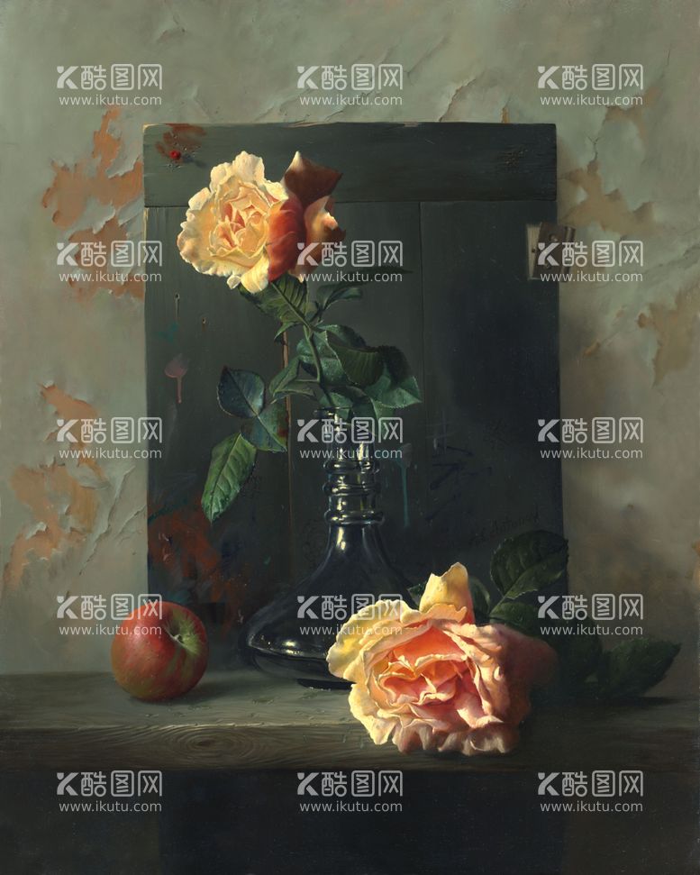 编号：73060801210256475799【酷图网】源文件下载-花卉静物油画