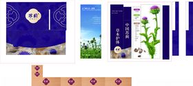 蓝色清新风包装设计展示