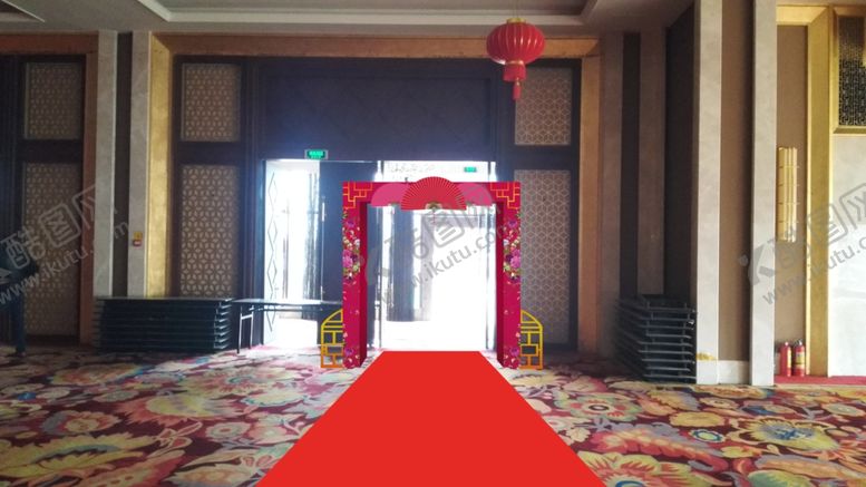 编号：50418909270808279529【酷图网】源文件下载-拱门效果图复古中国风背